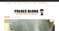 Desktop Screenshot of polresblora.com